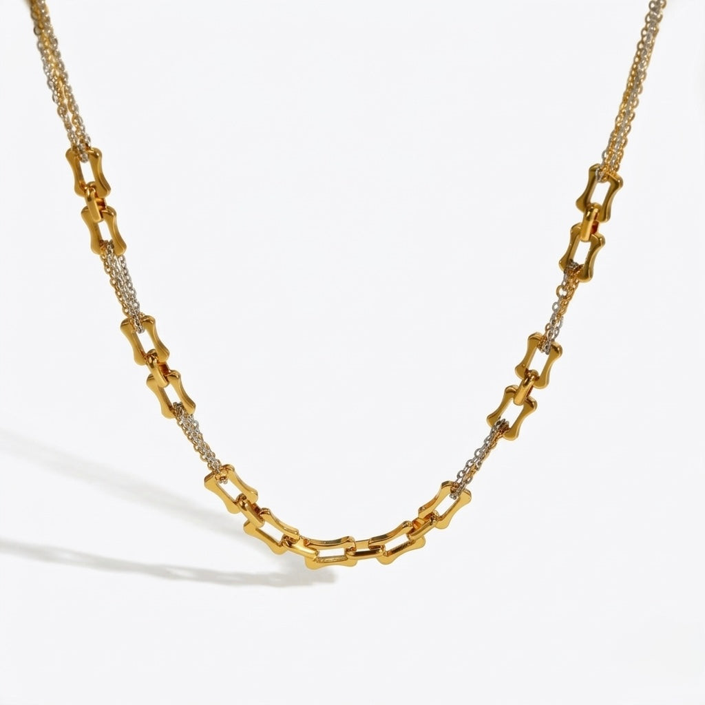 Dual Link Chain Necklace