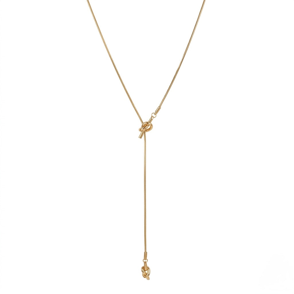 Knot Drop Necklace