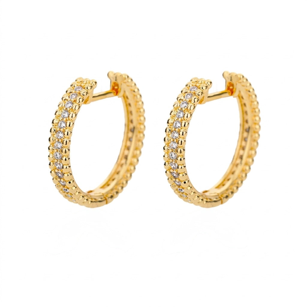 Pavé Hoop Earrings